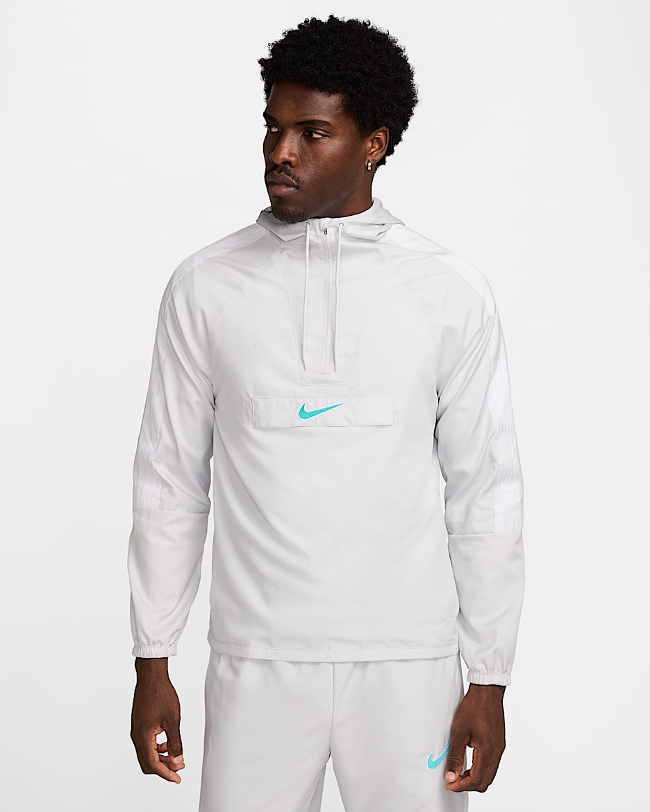 Nike Academy+ Men's Repel Soccer Anorak Jacket. Nike.com Nike Academy+ Men's Repel Soccer Anorak Jacket. Nike.com